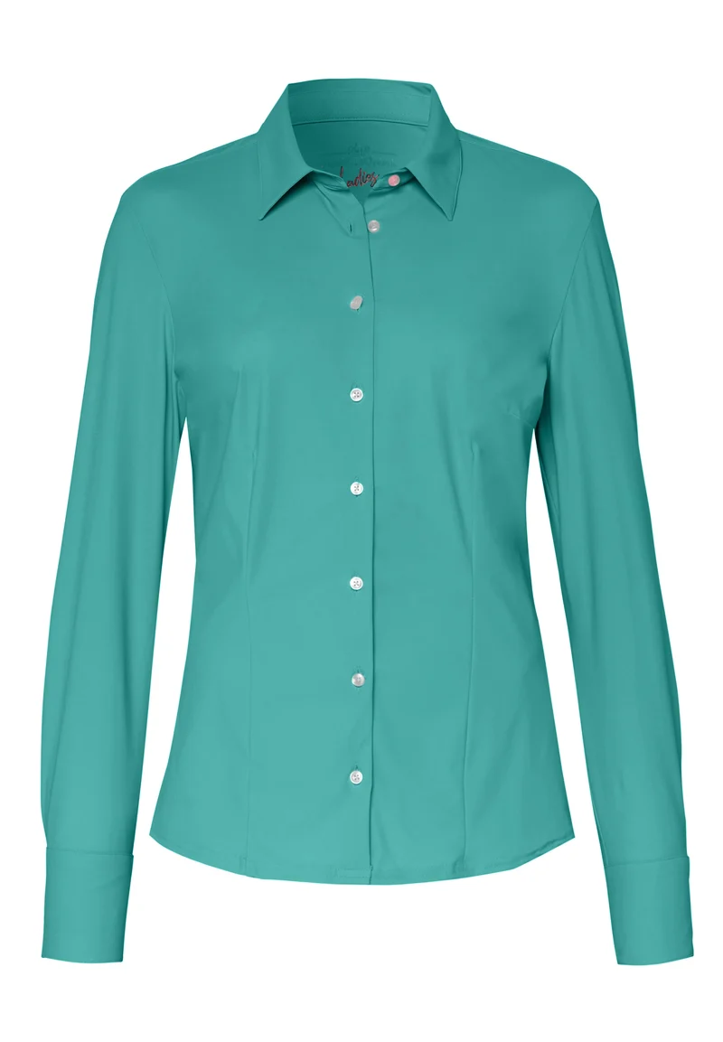 E31350-91910 - Functional Bluse slim fit - grün