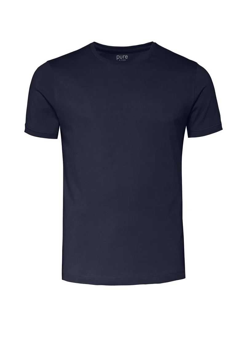 6007-92975 - T-Shirt Rundhals slim fit - blau