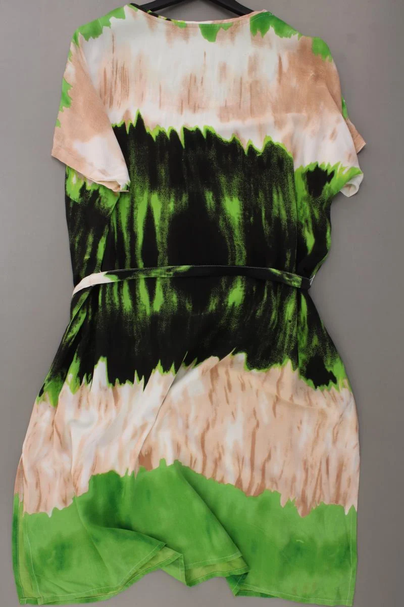 Zhenzi Kurzarmkleid Gr. XXL mit Gürtel mehrfarbig aus Viskose