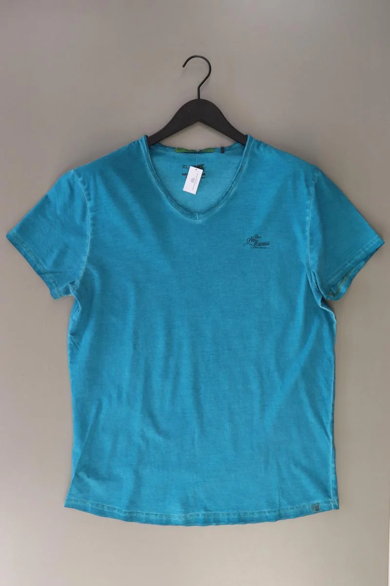 No Excess T-Shirt für Herren Gr. XL Kurzarm türkis aus Baumwolle