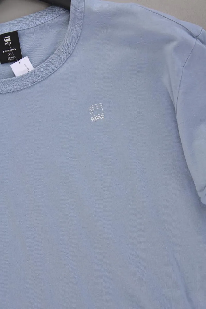G-Star RAW T-Shirt für Herren Gr. XL Kurzarm blau aus Baumwolle