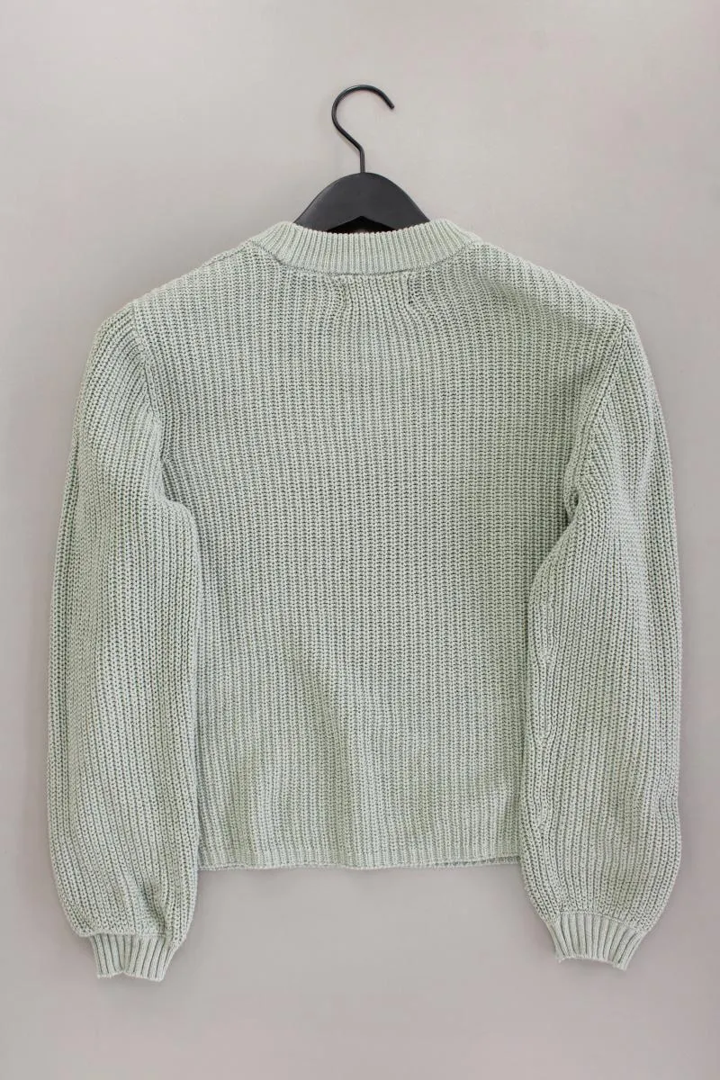 Pieces Grobstrickpullover Gr. S grün aus Baumwolle