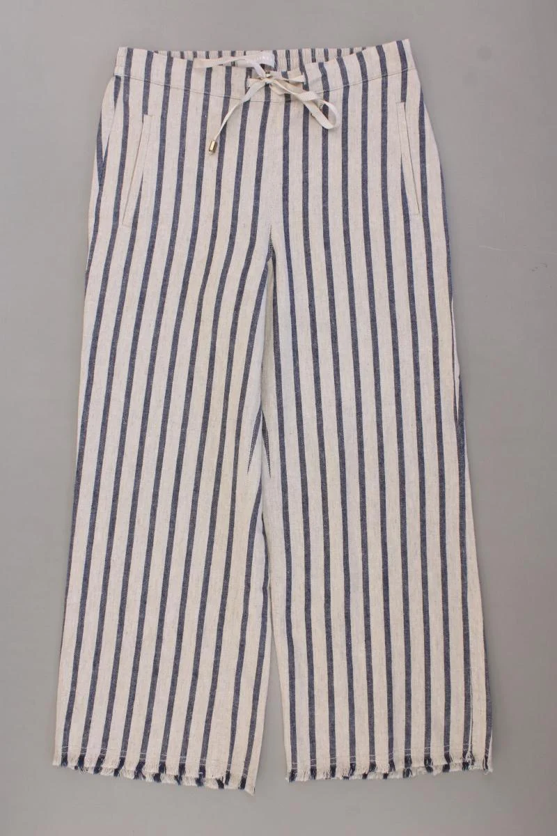 Stefanel Stoffhose Gr. S gestreift neuwertig creme