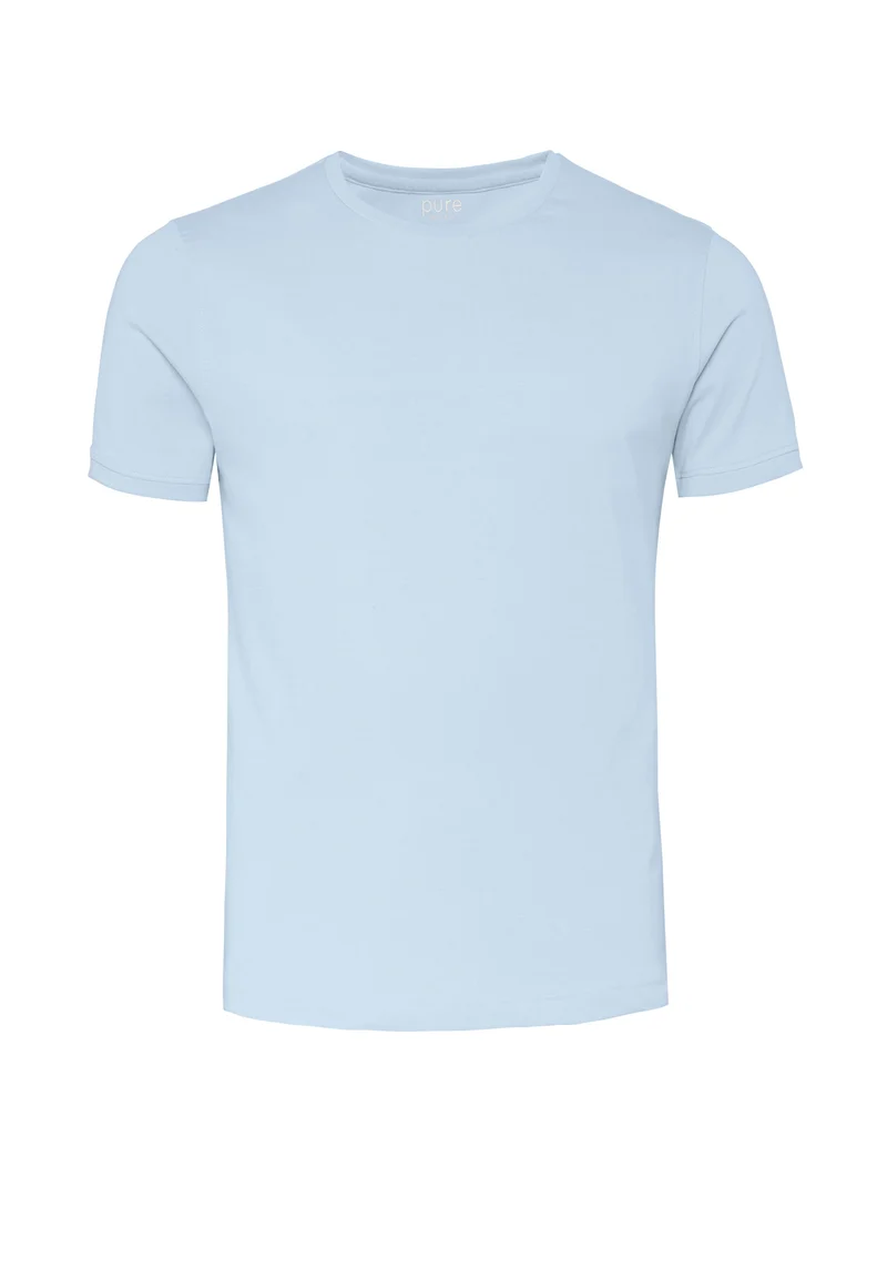 6007-92975 - T-Shirt Rundhals slim fit - blau