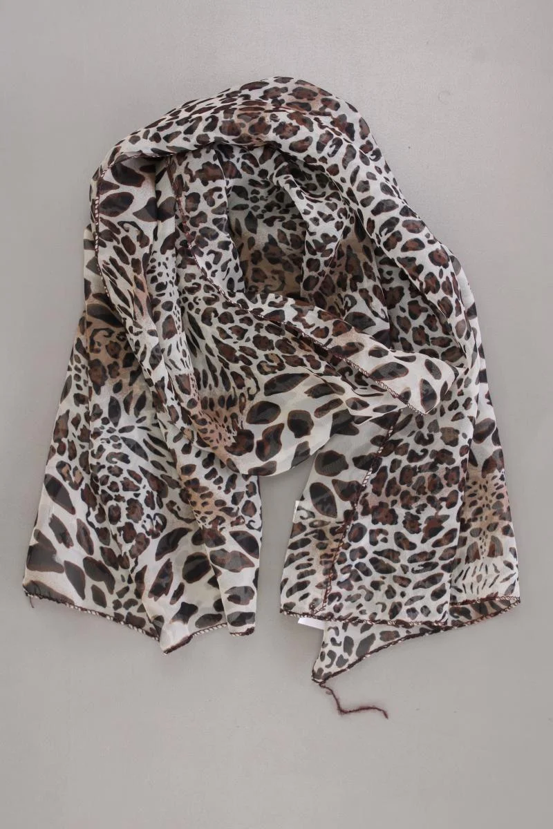 Tuch mit Tierdruck braun aus Polyester