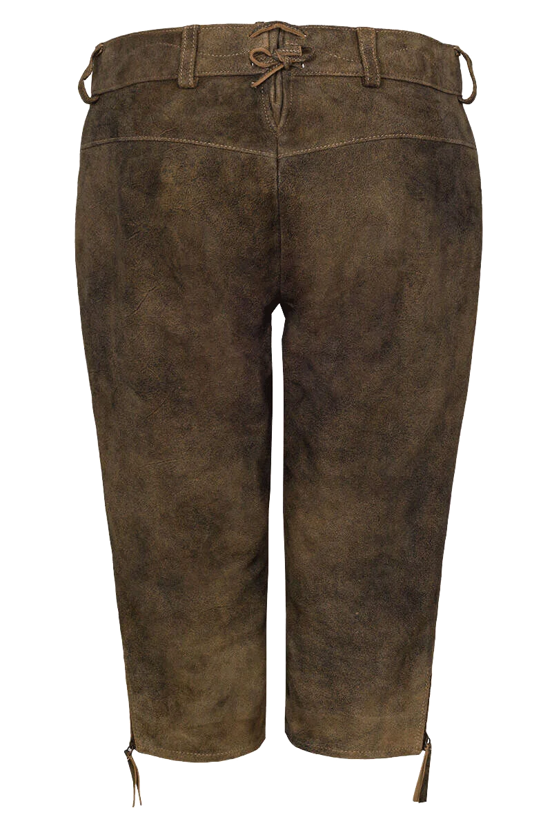 Damen Lederhose knielang