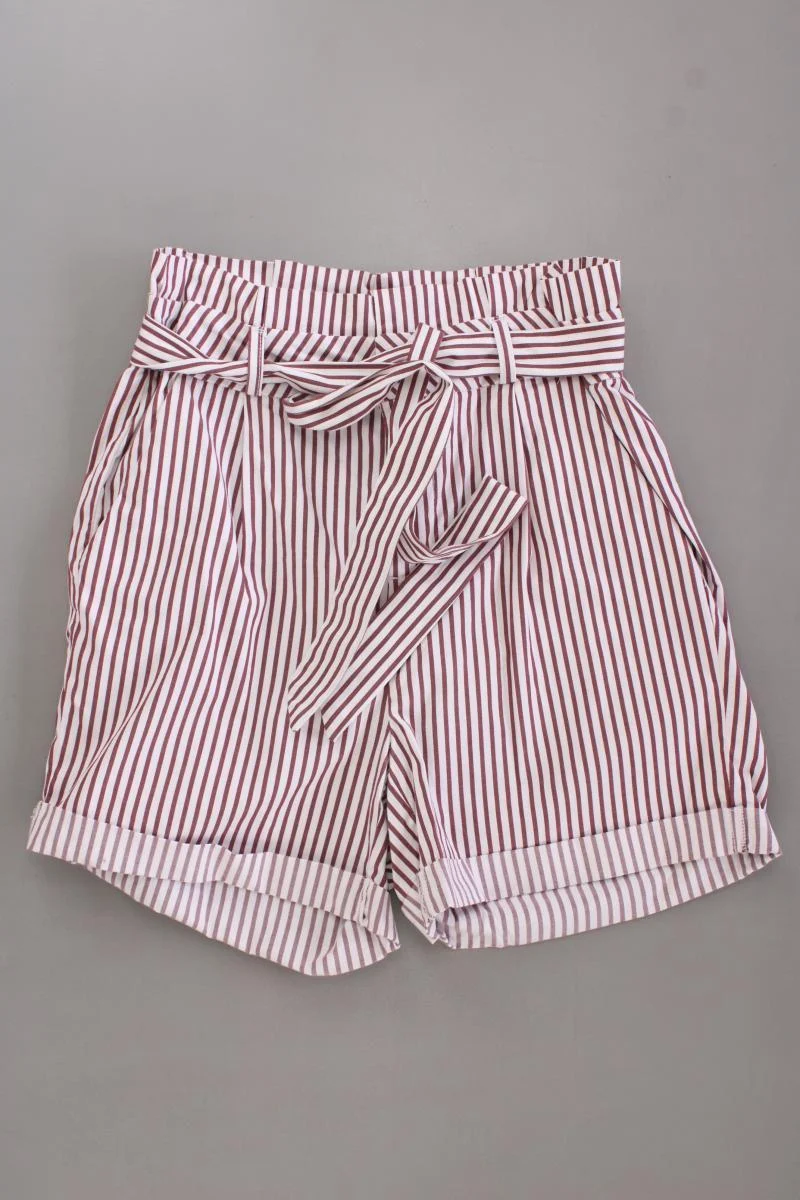 Vero Moda Shorts Gr. M gestreift rot aus Baumwolle