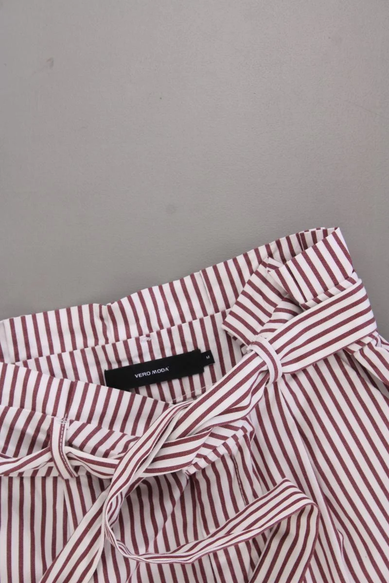 Vero Moda Shorts Gr. M gestreift rot aus Baumwolle