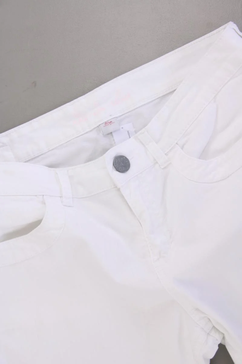 s.Oliver Shorts Gr. 38 weiß aus Baumwolle
