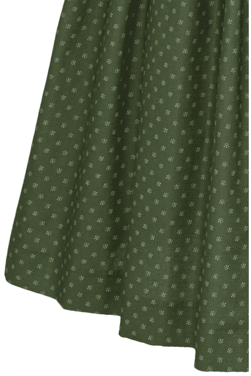 Leinendirndl Blumenprint gemustert lang