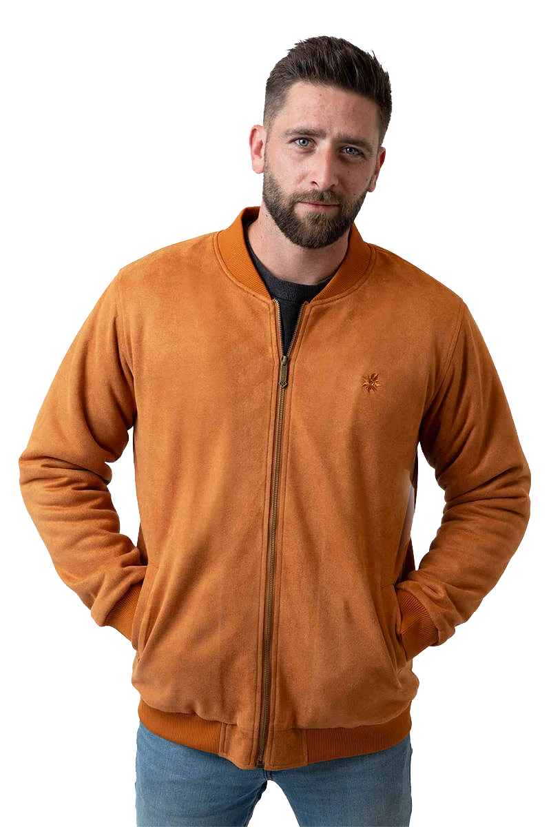 Herren Bomberjacke mit Edelweiß-Stickerei