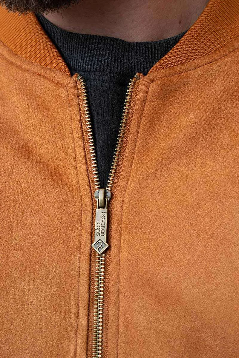 Herren Bomberjacke mit Edelweiß-Stickerei