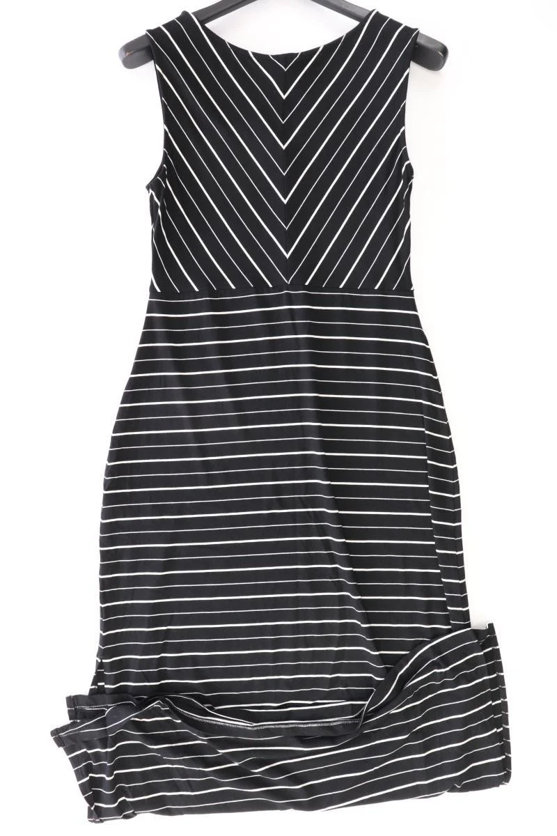 Street One Maxikleid Gr. 38 gestreift Ärmellos schwarz aus Viskose