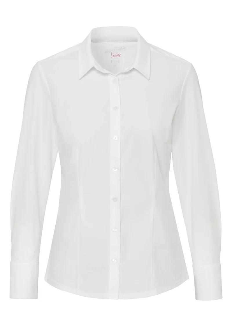 7700-91910 - Functional Bluse Slim Fit - weiss