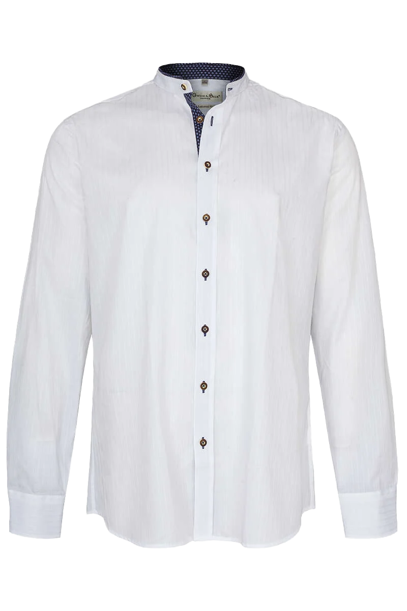 Trachtenhemd Stehkragen tailored fit
