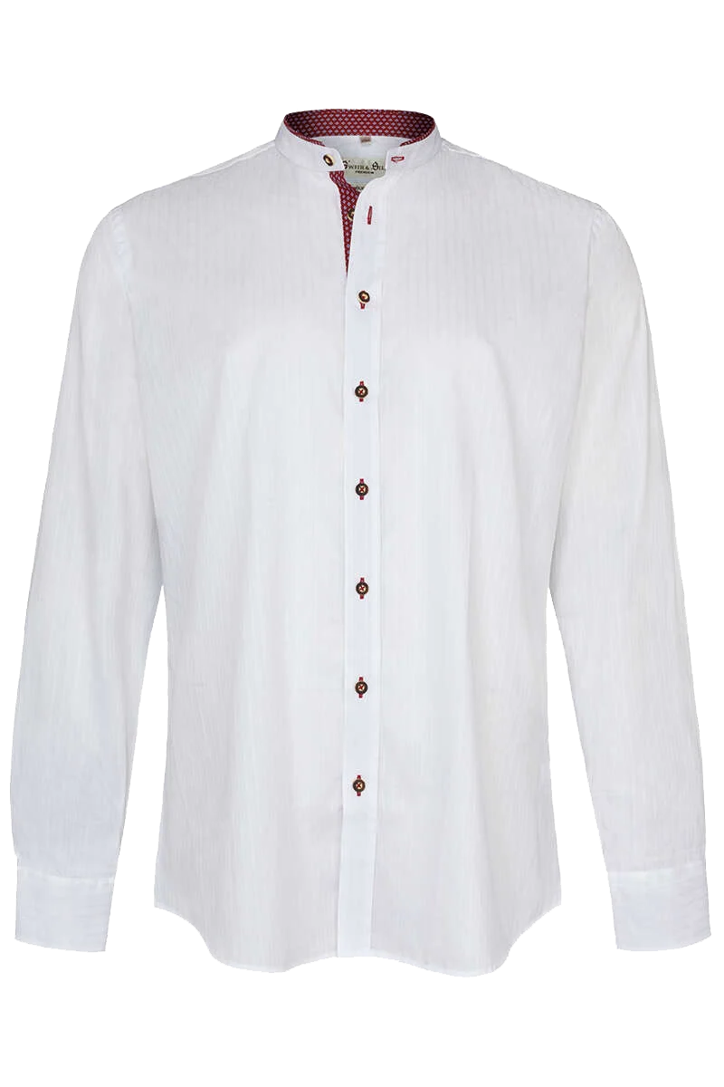 Trachtenhemd Stehkragen tailored fit