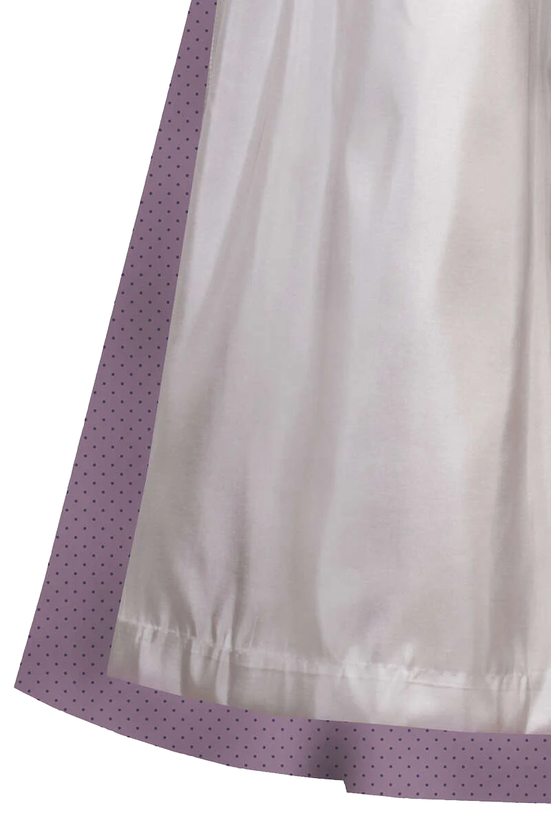 Samt-Dirndl midi - pflaume