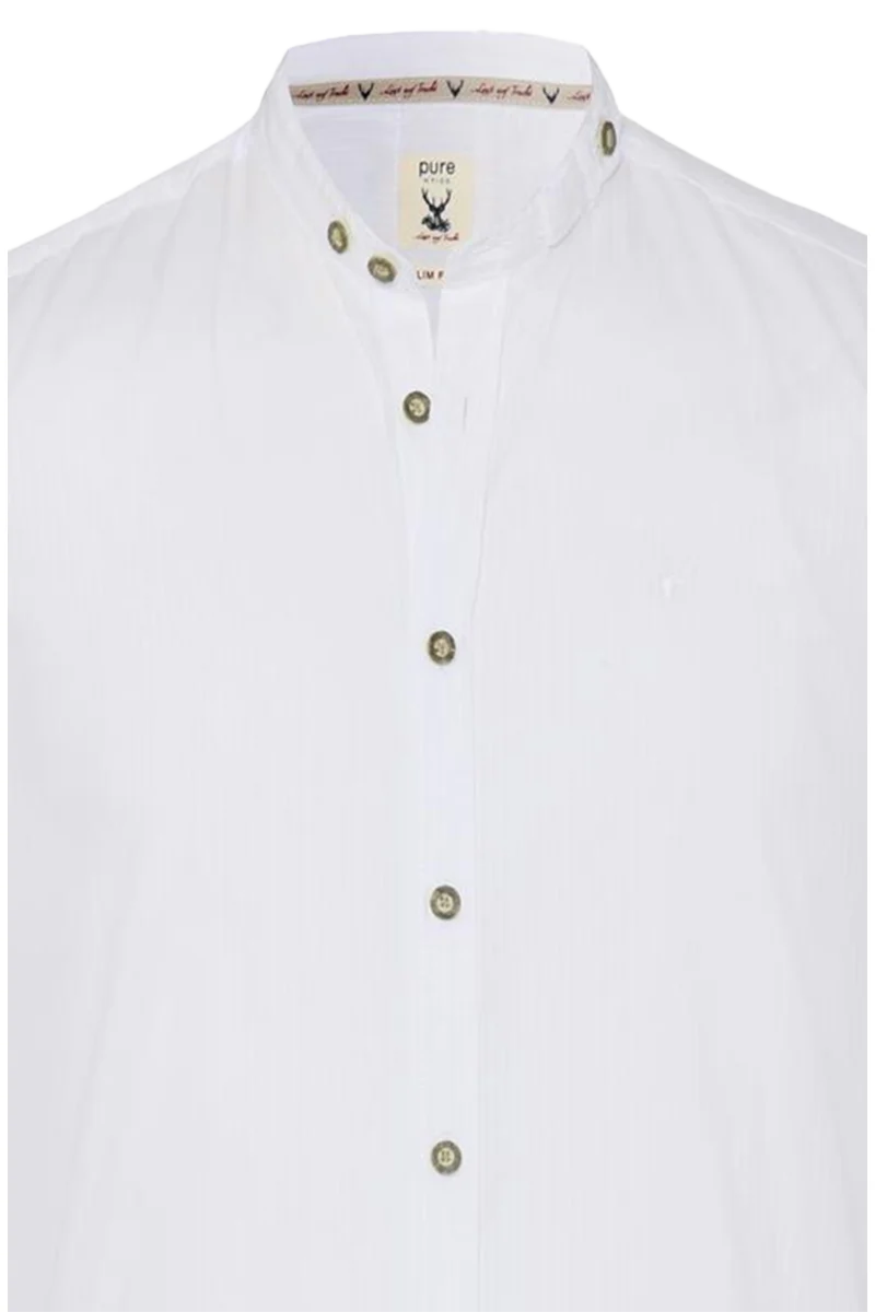 Gestreiftes Trachtenhemd Slim Fit