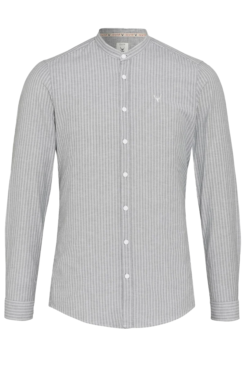 Herren Trachtenhemd Slim-Fit mit Streifen