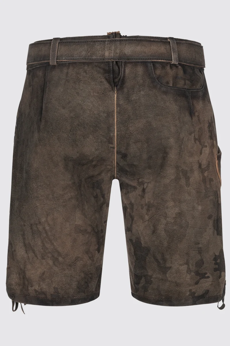 Herren Lederhose MATZE % - Trachtenhose - Krüger Buam - Camouflage - 961764-000-0776