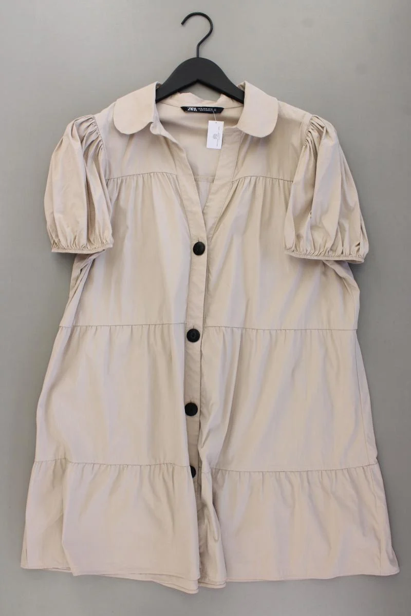 Zara Kurzarmkleid Gr. XL neuwertig creme