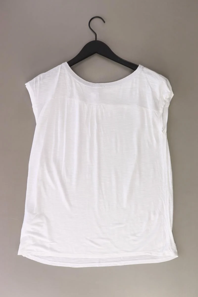 Esprit T-Shirt Gr. L Kurzarm weiß aus Baumwolle