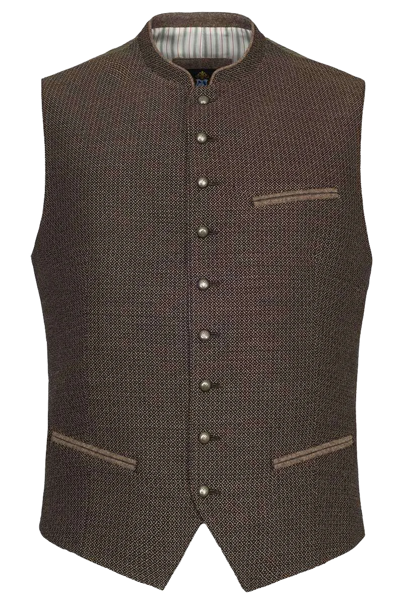 Trachtenweste Slim-Fit Stretchrücken