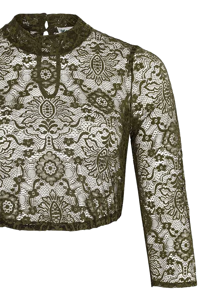 Dirndlbluse mit 3/4-Ärmeln