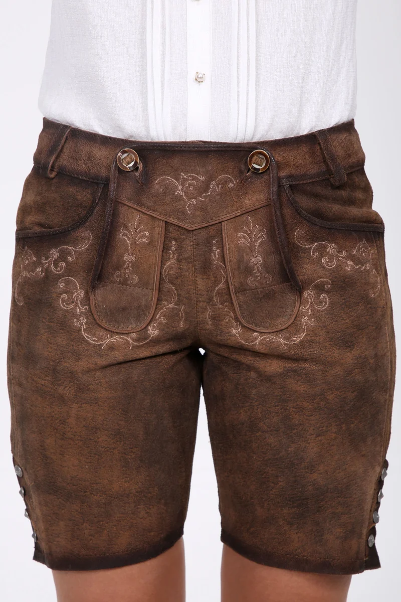 Damen Lederhose - COLEEN % - Krüger Collection - Bermuda - 029334-000-0076