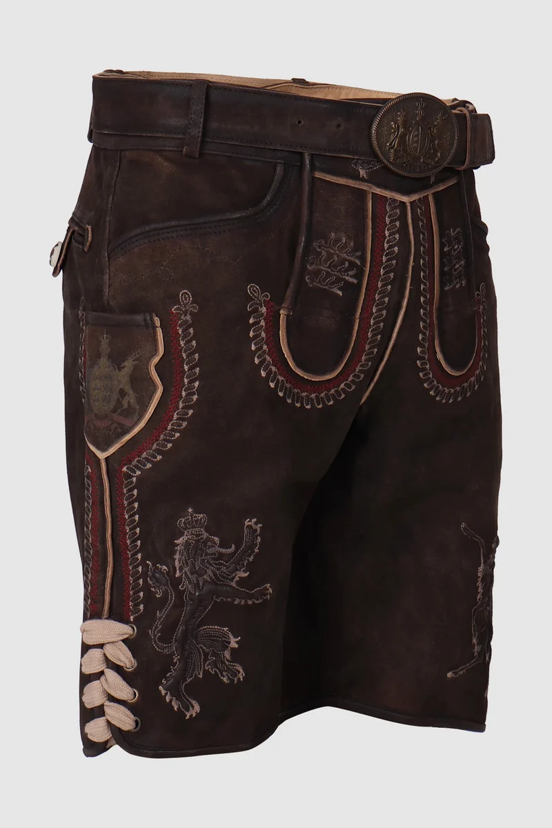 Herren Lederhose % - FURCHTLOS UND TREU 3 - Trachtenhose - Krüger Buam - 906971-000-0076