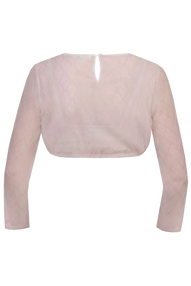 Dirndlbluse mit 3/4-Ärmeln