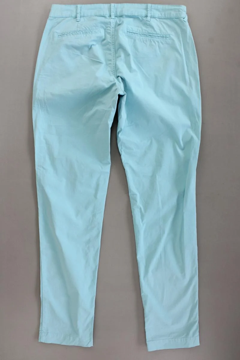 comma, Chinohose Gr. 40 türkis aus Baumwolle
