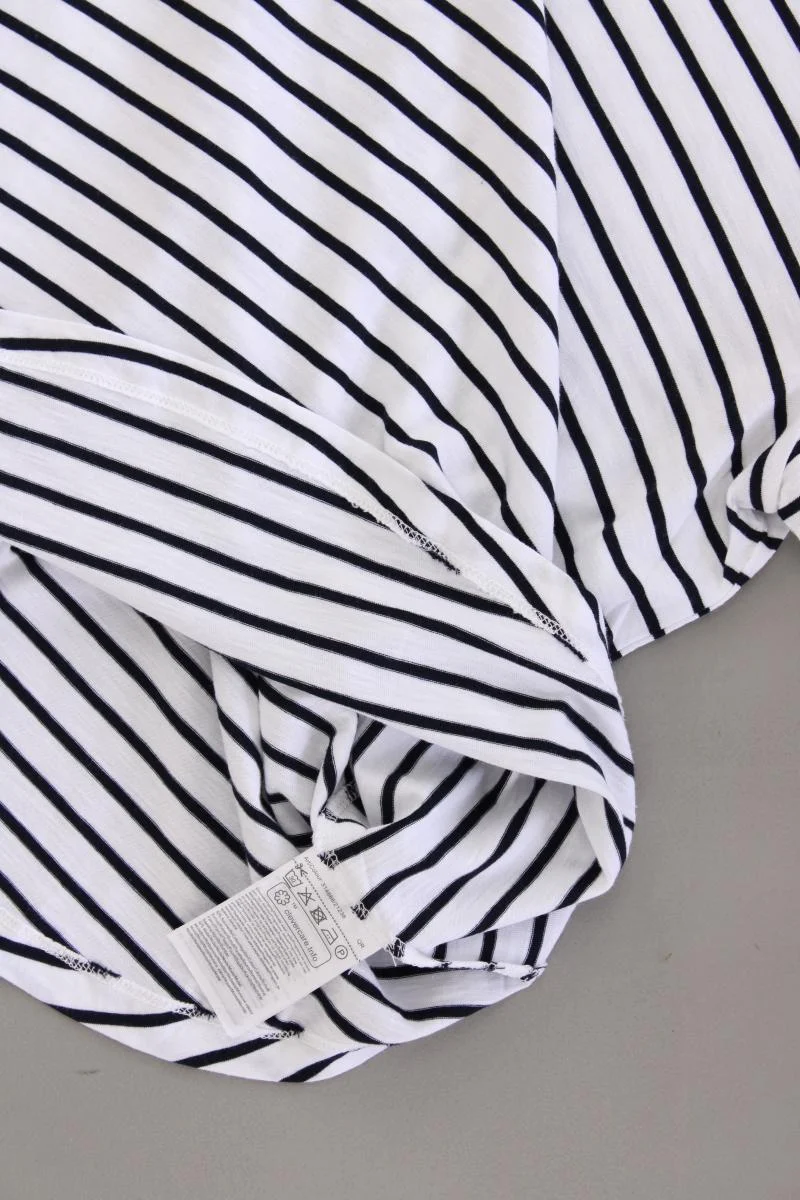 Street One Ringelshirt Gr. 40 gestreift Kurzarm blau aus Baumwolle