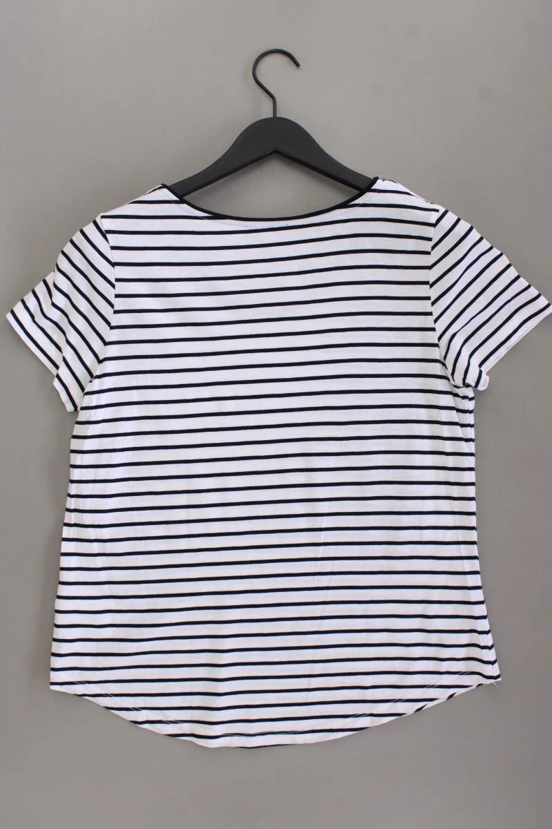 Street One Ringelshirt Gr. 40 gestreift Kurzarm blau aus Baumwolle