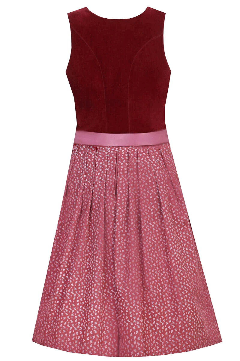 Midi-Dirndl mit Samtoberteil