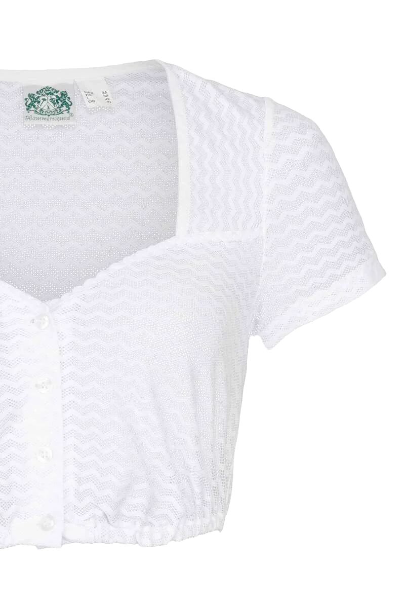 Dirndlbluse Herzausschnitt