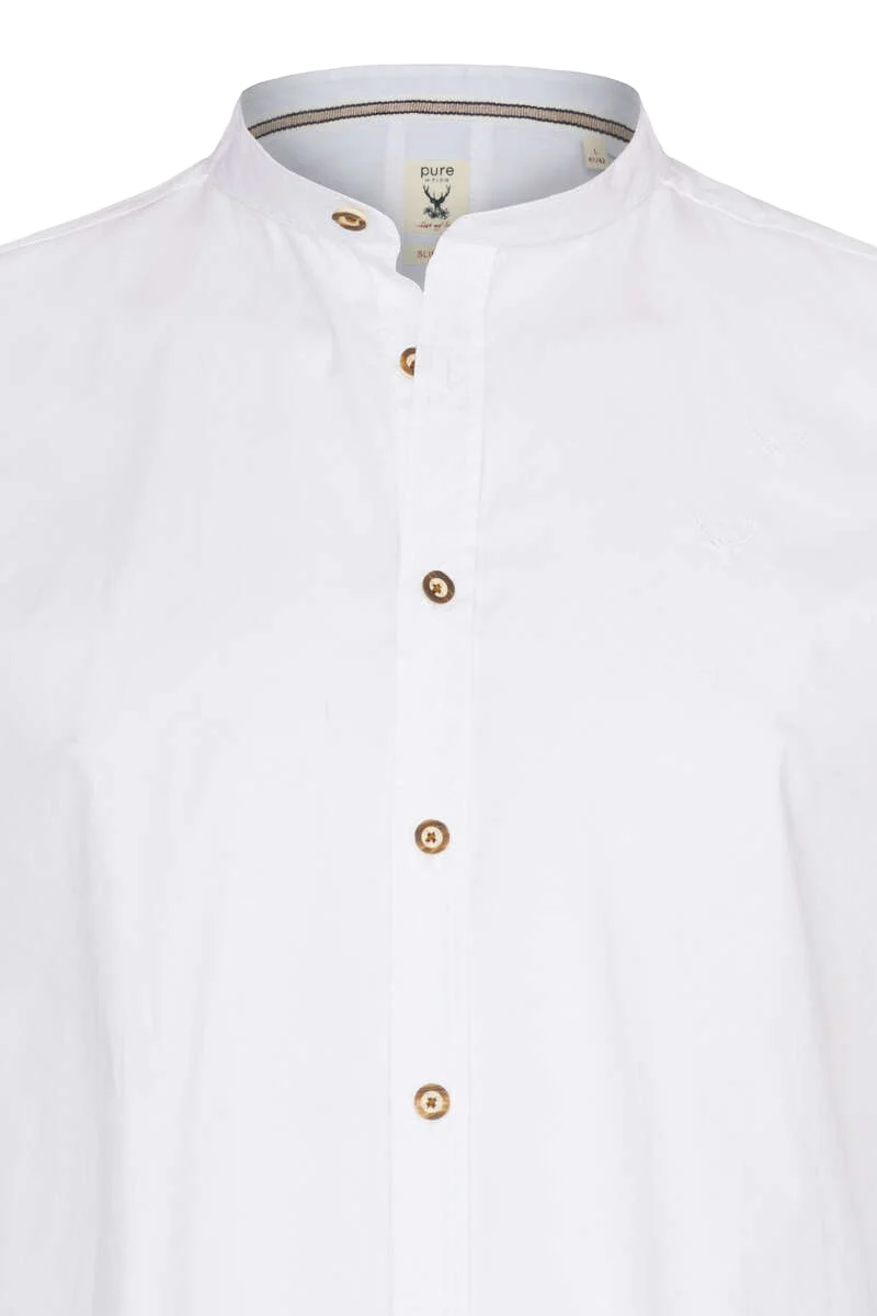 Trachtenhemd Stehkragen slim-fit