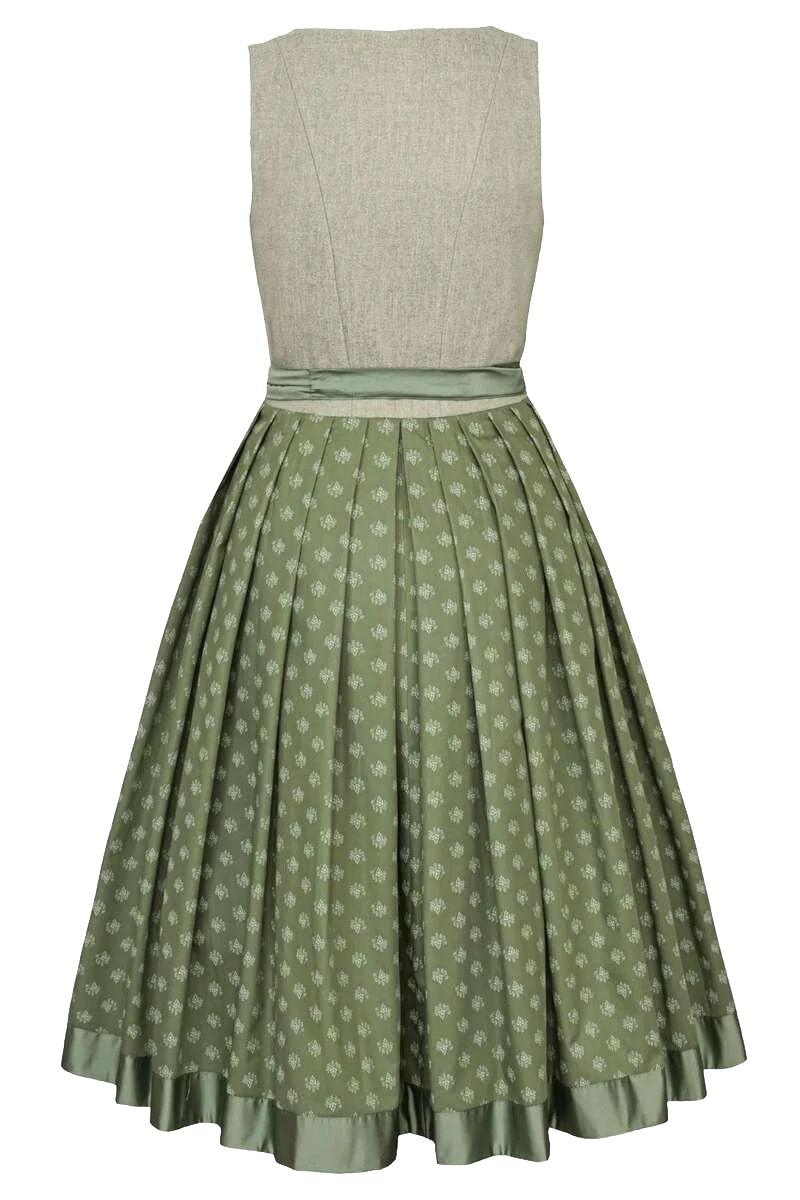 Midi-Dirndl hochgeschlossen