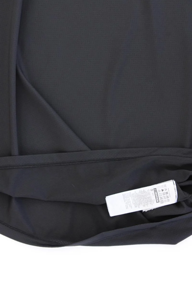 Decathlon Sportshirt Gr. 50 Kurzarm schwarz aus Polyester