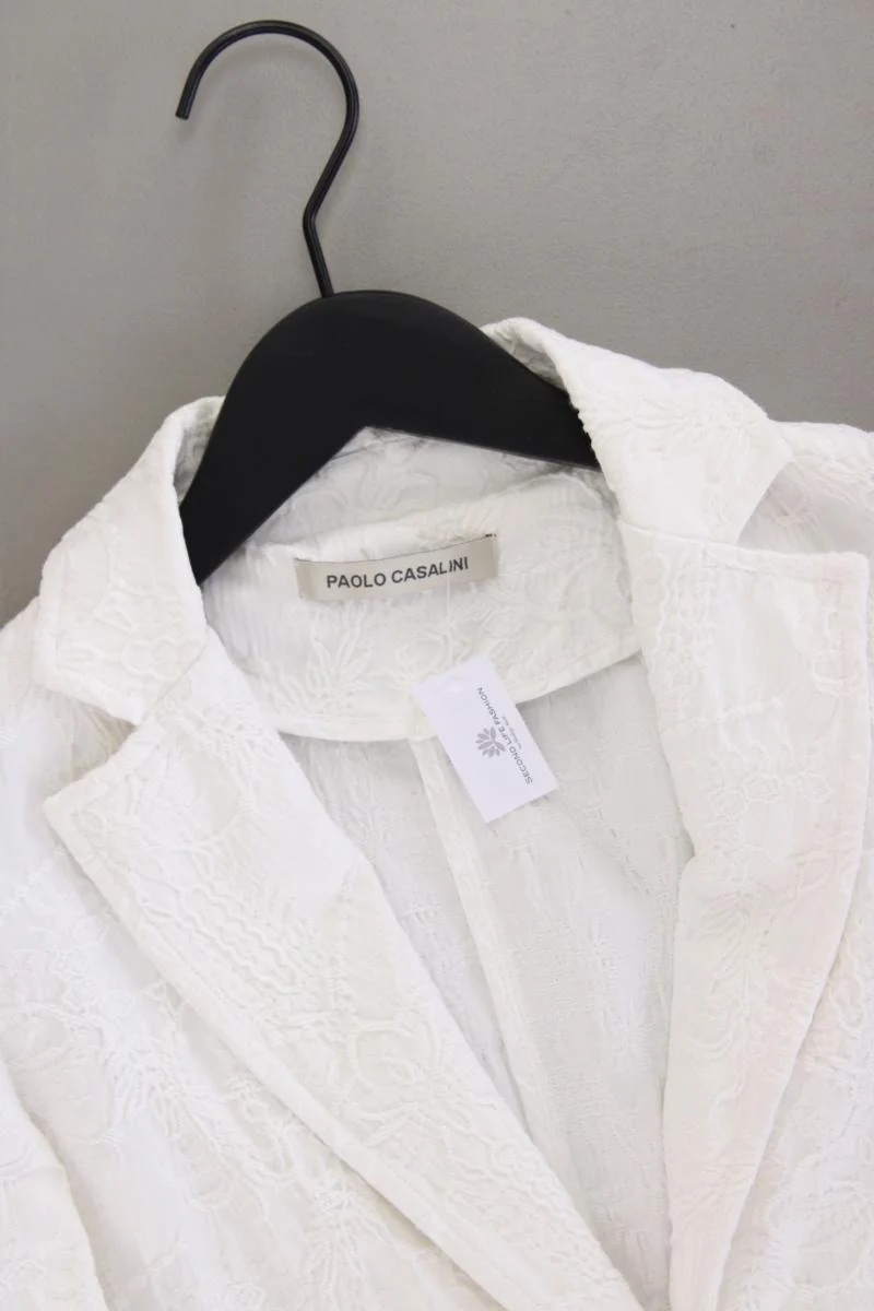 Paolo Casalini Slim Blazer Gr. L creme aus Baumwolle