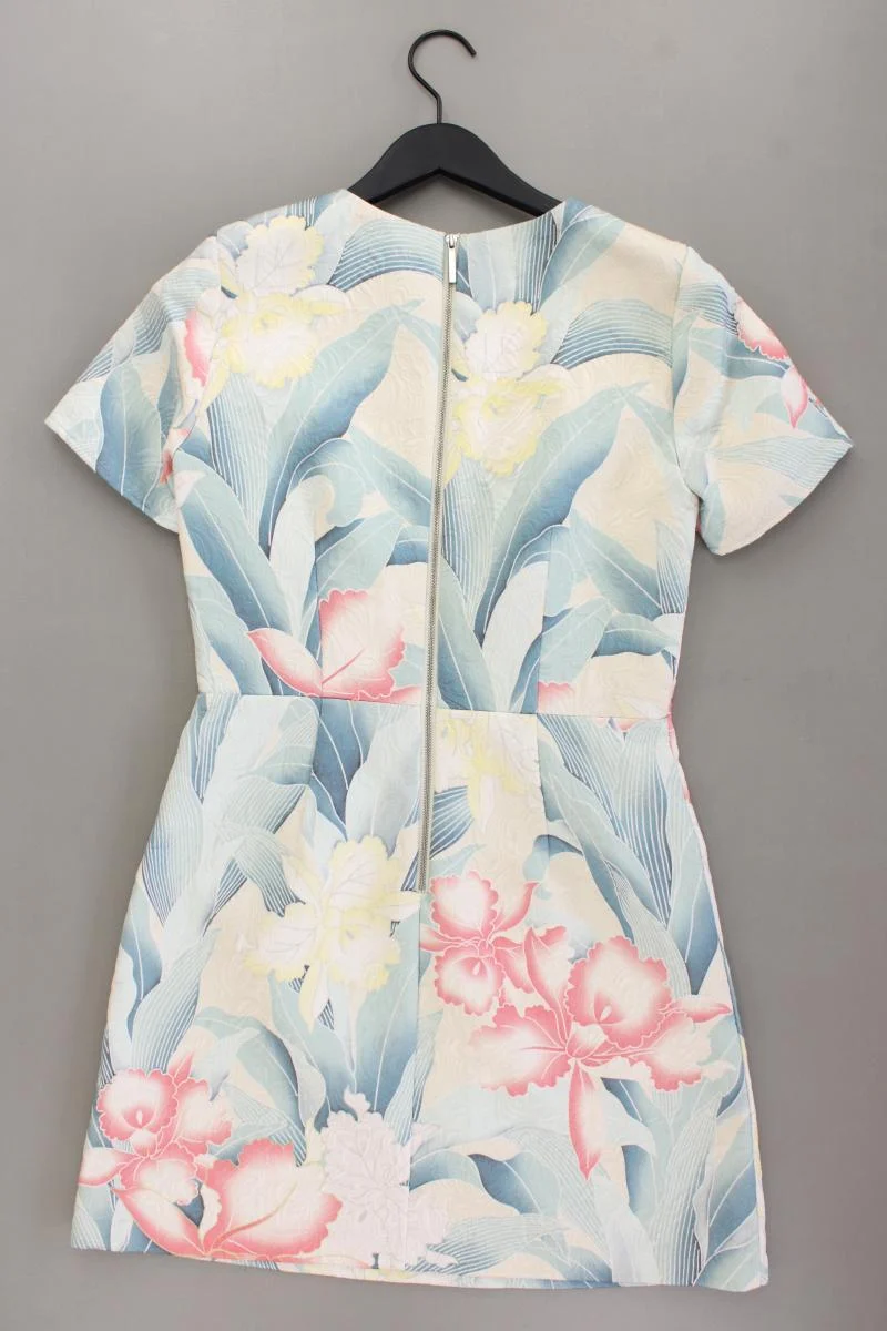 Oasis Kurzarmkleid Gr. 36 mit Blumenmuster neuwertig mehrfarbig aus Baumwolle