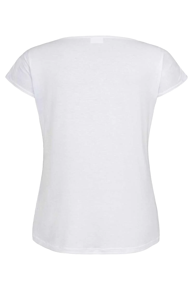 Trachtenshirt mit Spitze - weiß