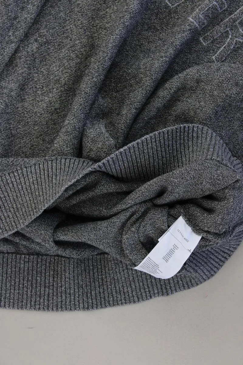 s.Oliver Feinstrickpullover für Herren Gr. XL grau aus Baumwolle