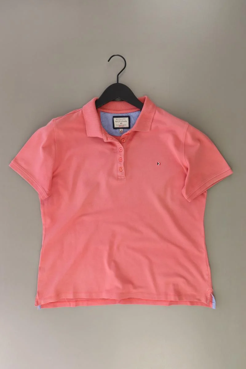 PECKOTT Poloshirt Gr. 44 Kurzarm orange aus Baumwolle