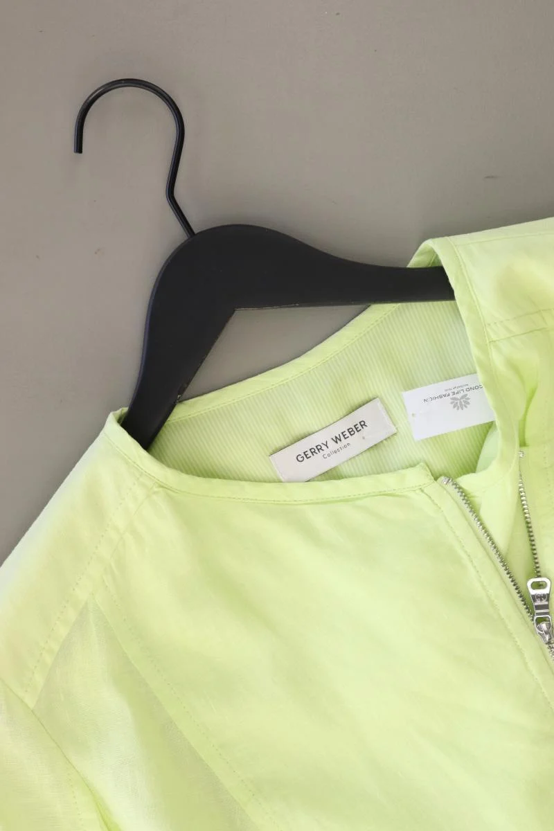 Gerry Weber Regular Jacke Gr. 44 grün aus Leinen