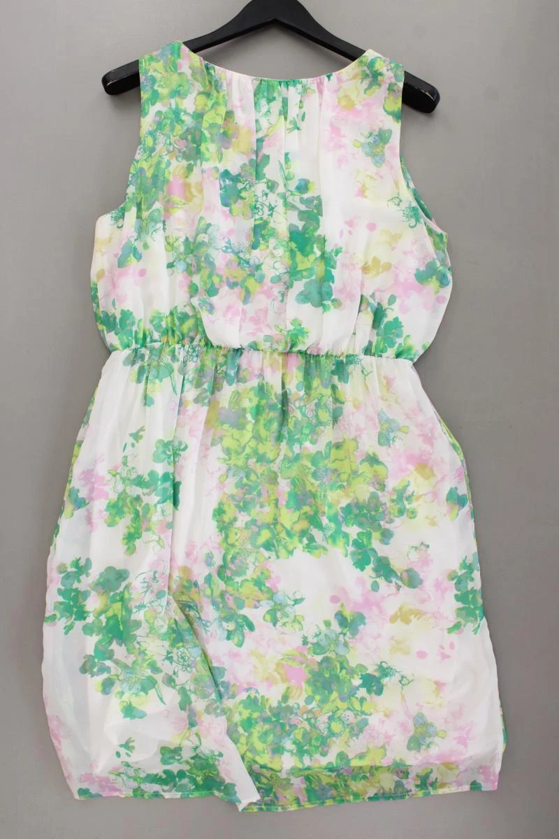 Lindex Chiffonkleid Gr. L neuwertig Ärmellos mehrfarbig aus Polyester