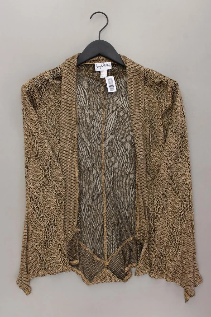 Joseph Ribkoff Strickjacke Gr. 44 Langarm mit Glitzer Vintage gold