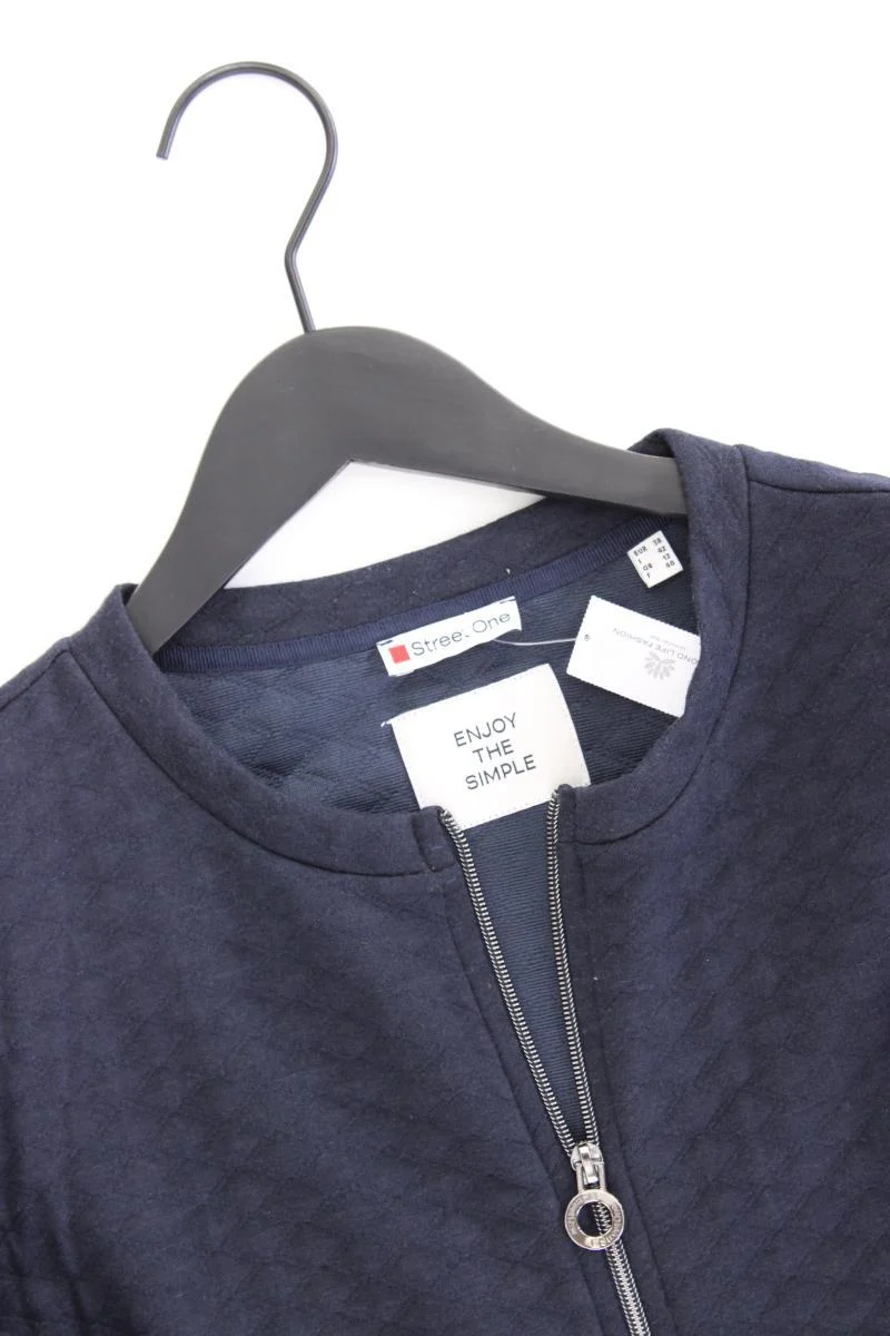 Street One Classic Cardigan Gr. 38 Langarm blau aus Polyester