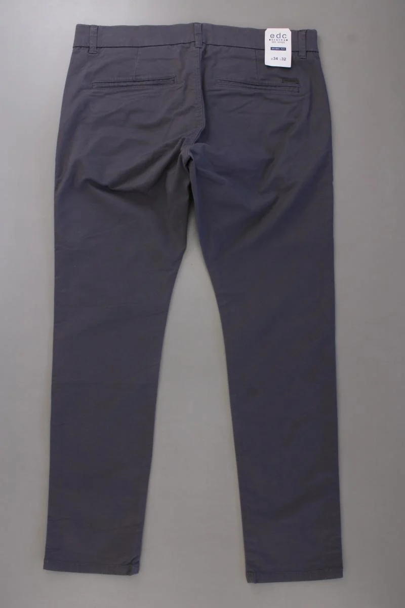 edc by Esprit Chinohose für Herren Gr. W34/L32 neu mit Etikett grau