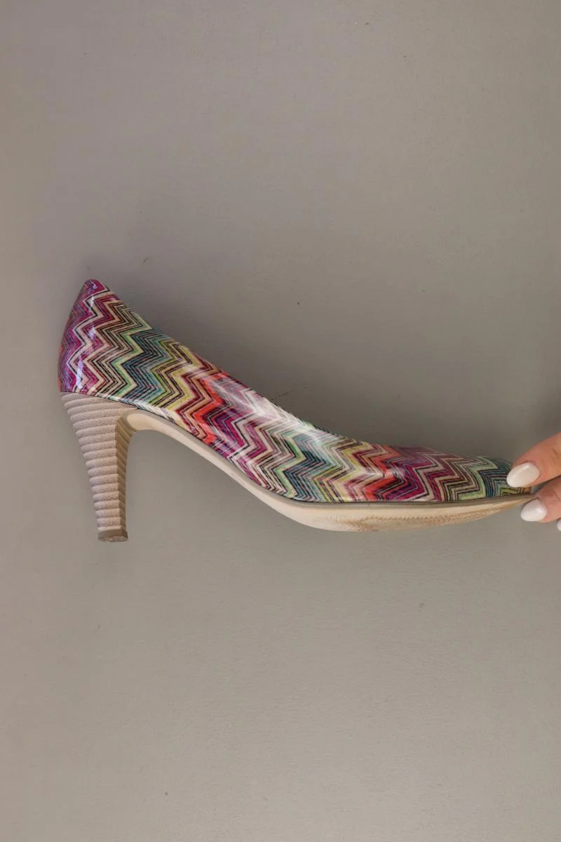 Gabor Pumps Gr. 38 gestreift mehrfarbig aus Leder
